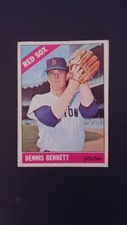 1966 Topps baseball card # 491 Dennis Bennett  ( VERY GOOD CONDITION )