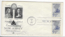 1964-FIRST DAY COVERS-#1247-NEW JERSEY TERCENTENARY