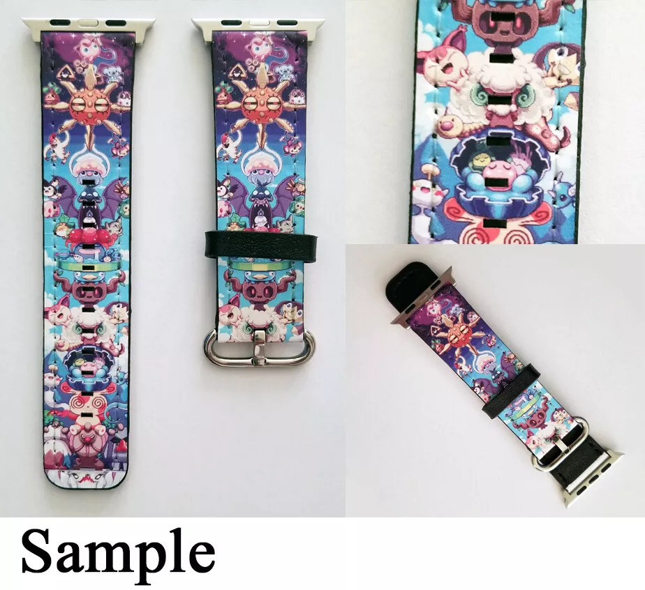 Amazon.com : (Japanese Anime Girl) Patterned Leather Wristband Strap for  Apple Watch Series 4/3/2/1 gen,Replacement for iWatch 38mm / 40mm Bands :  Sports & Outdoors