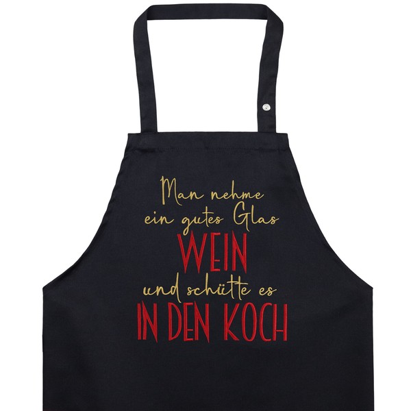 Lustige SchüRze GrillschüRze FüR MäNner/Frauen: Weinliebhaber Bbq KochschüRze-image