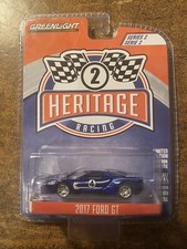 2017 Ford GT #4 Hertitage Racing 1:64 Scale Greenlight Blue