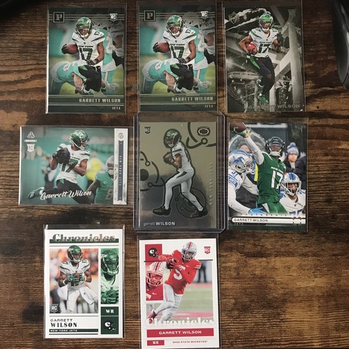 2022 Garrett Wilson RC Lot (8) Panini Absolute/Chronicles - New York Jets