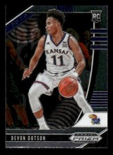 2020 Panini Prizm Draft Picks Collegiate #72 Devon Dotson Rookie Kansas Jayhawks