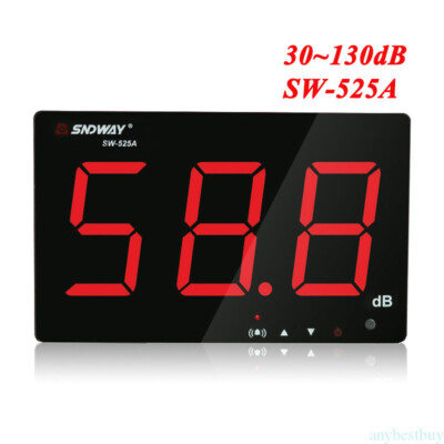 SNDWAY Large LCD Sound Noise Level Meter Measurement 30-130dB Noise Tester Show 