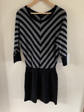 Ann Taylor Loft Black Gray Knit Dress Size M
