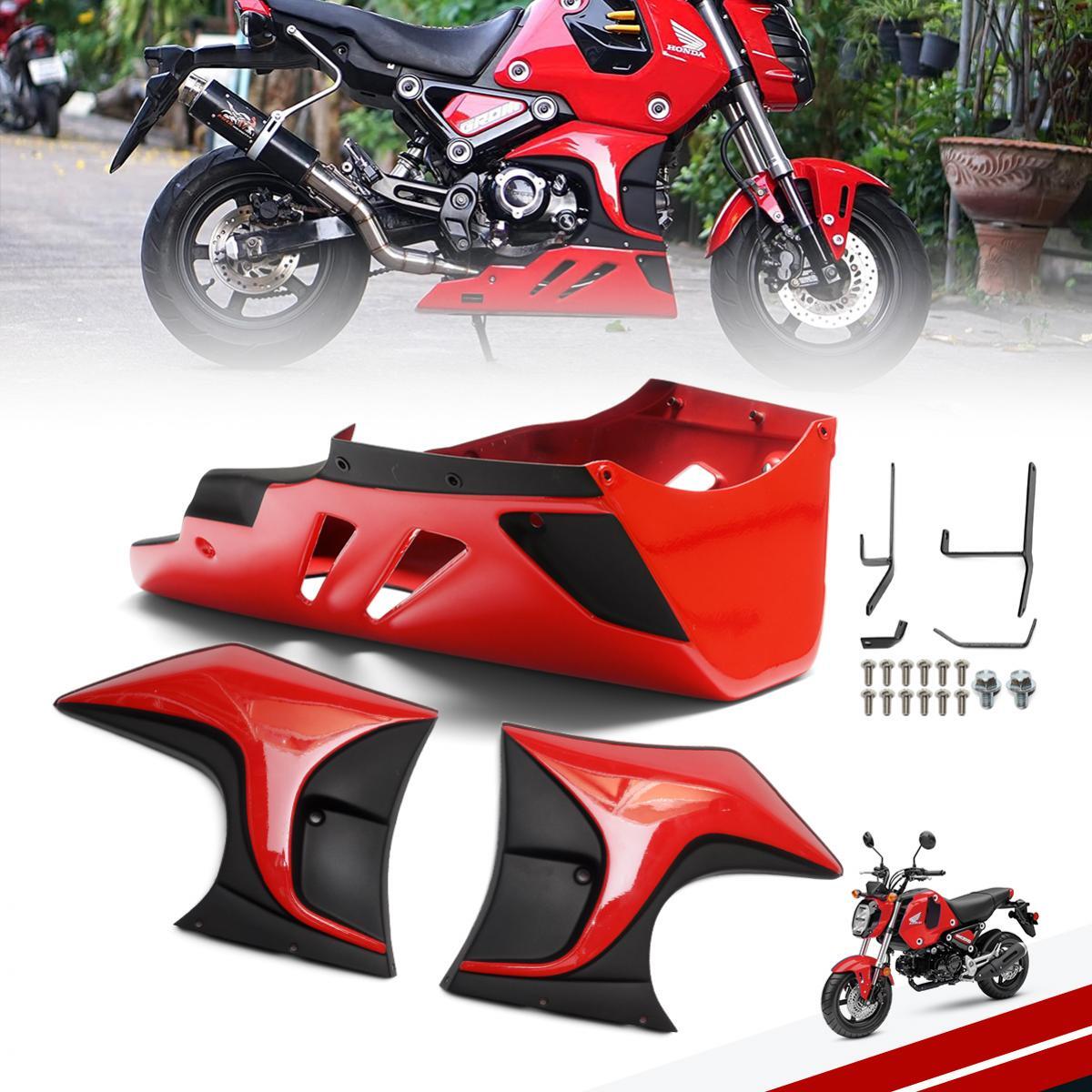 FAIRING BELLY PAN UNDER SET SIDE FRAME BODY RED FOR HONDA