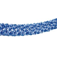 GroßRaumgirlande Ø 16Cm 10 M Bayrisch Blau Schwer Entflammbar Oktoberfest Wiesn
