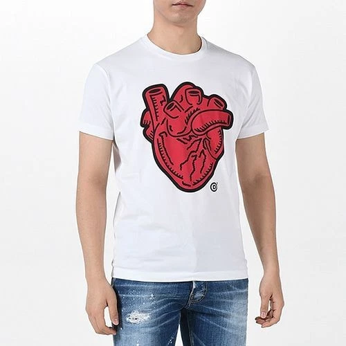 T shirt Dsquared2 stampa cuore 139300616