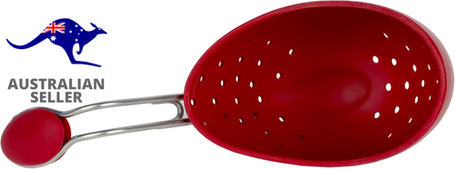 747183 Egg Poacher Set Silicone 2 Piece Carded Set, Red - Picture 3 of 12