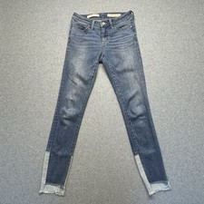 Pilcro and the Letterpress Script Jeans Size 25 Raw Hem Anthropologie Pants