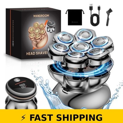 MAXGROOM Head Shaver for Men - Dual-Speed Waterproof Electric Razor