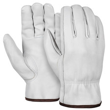 Xitto 12 Pairs Heavy Duty Durable Cowhide Leather Work Gloves I Driver Gloves
