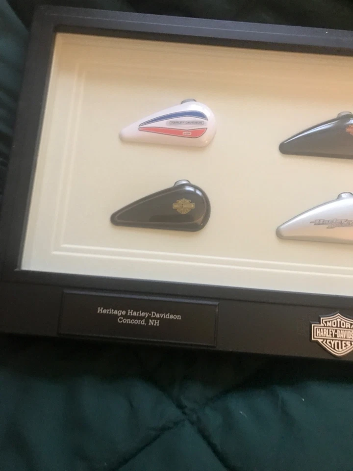 Heritage Harley Davidson tanque de gasolina mini marcado Concord N.H. Harley Davidson Foto 2 de 4