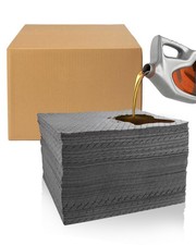 Upgrade 16"x18" Oil Absorbent Pads 200 Pack Trimmable Mat with Professional...