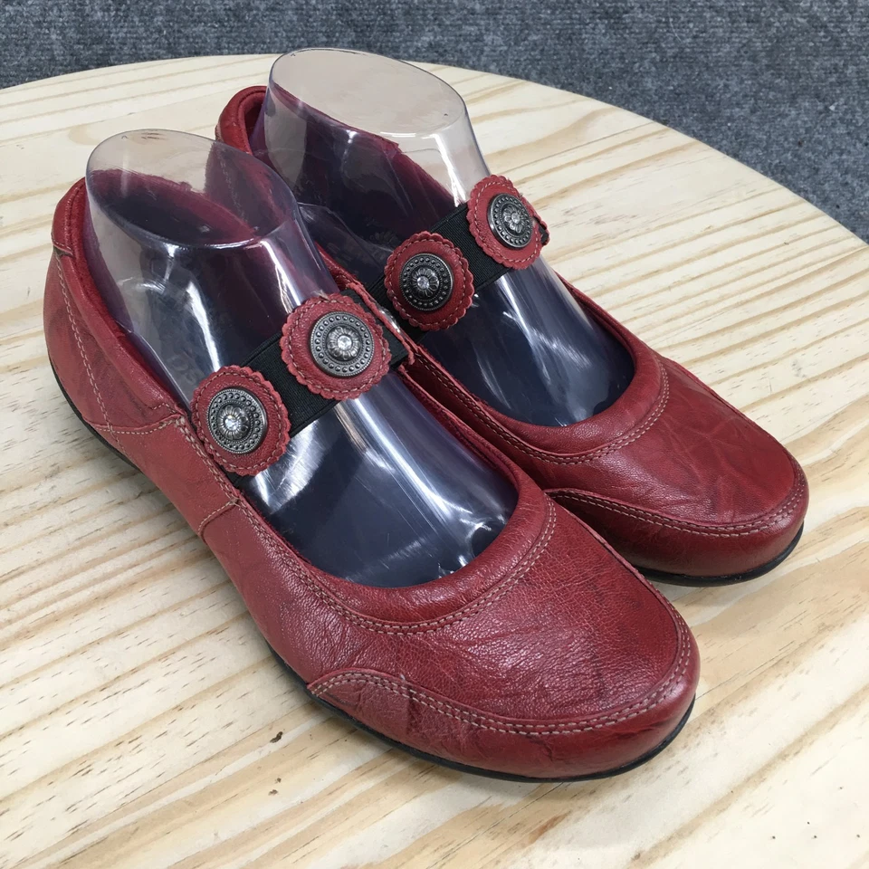 Zapatos Taos Mujer 8 Mary Jewel Informales Confort Mary Jane Pisos MAR-10681 Rojo Foto 3 de 4