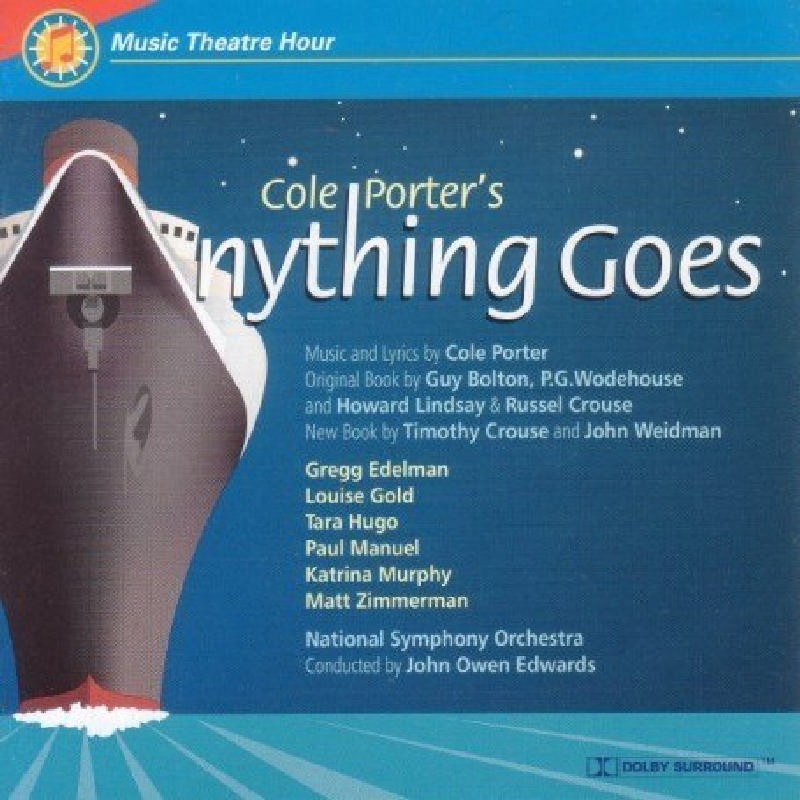 Original Studio Cast  Music Theatre Hour Anything Goes CD NEW