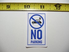 NO PARKING CAR SMALL STICKER DECAL BUSINESS COMPANY POLICY BUILDING DOOR
