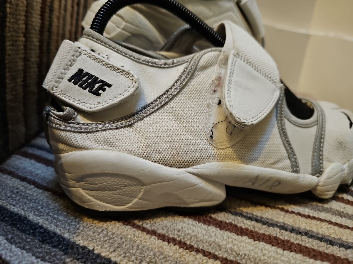 NIKE AIR RIFT LEATHER VINTAGE TRAINERS SPLIT TOE White 2007 UK