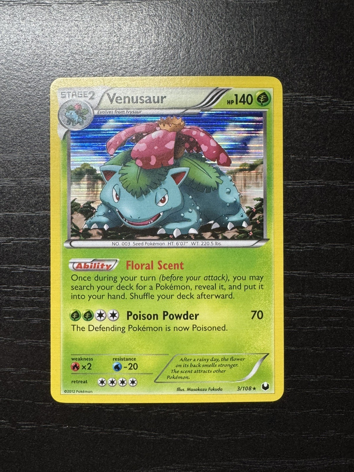 Venusaur 3/108 Dark Explorers Holo NM