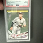 2017 Topps Opening Day Aaron Judge #147 Fielding PSA 8 Rookie New York Yankees