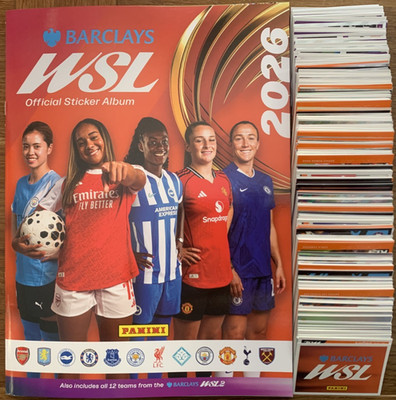 PANINI WOMENS SUPER LEAGUE 2026 FULL complete 511 STICKER set & Album WSL 25/26