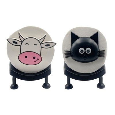 Adorable Cow/Cats Tissue Box Creative Bathroom Roll Holder for Kids and Adults