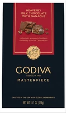 Godiva Ganache Masterpiece Milk Chocolate 15.1 oz, 45 Pieces 