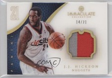 2012-13 Panini Immaculate Jersey Number 14/21 JJ Hickson #85 2z7