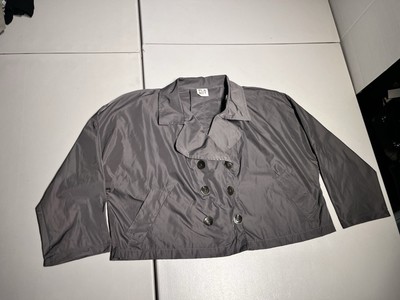 Planet Jacket Women's One Size Gray Nylon Button Top Coat Lauren G Microfiber
