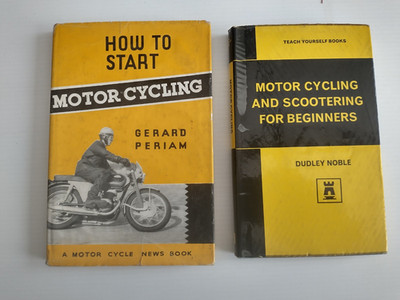 PAIR  How To Start Motor Cycling By Gerard Periam + Motorcycling and Scootering 