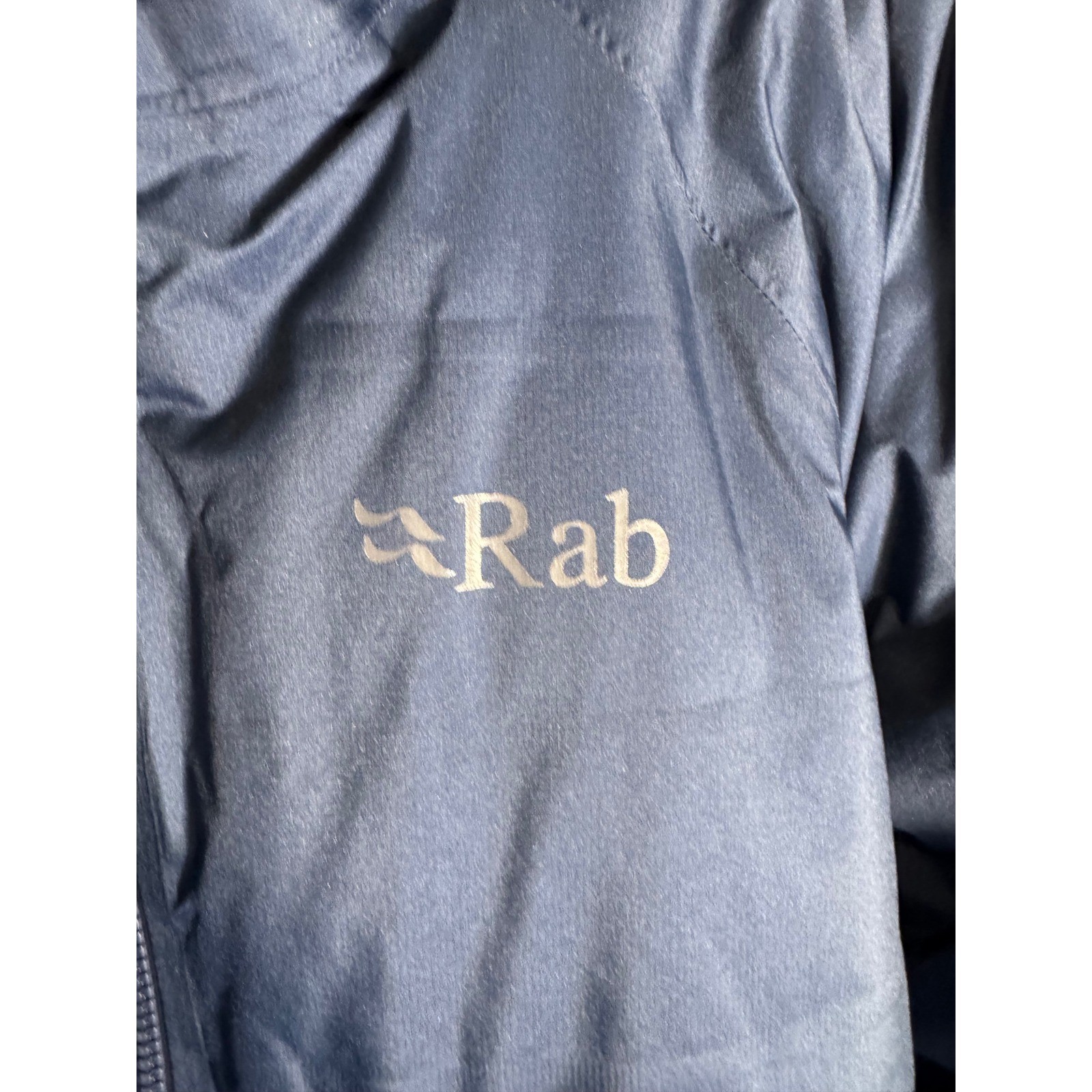 Rab Waterproof Down Jacket Navy Blue Pertex Shield Puffer Parka Womens Size L image 2
