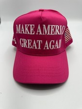 Official Make America Great Again Trump Cali Fame 45-47 Magenta Pink Hat Cap
