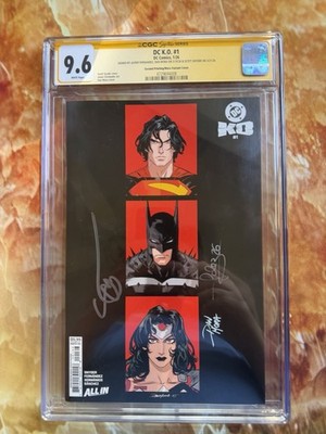 DC K.O. #1 CGC 9.6 SS 2nd Print Triple Signed Only 1 in Pop Super Rare