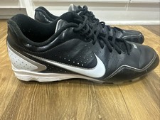 Men's Nike Keystone Baseball Cleat Black/White-Silver Size 12 (469721 011)