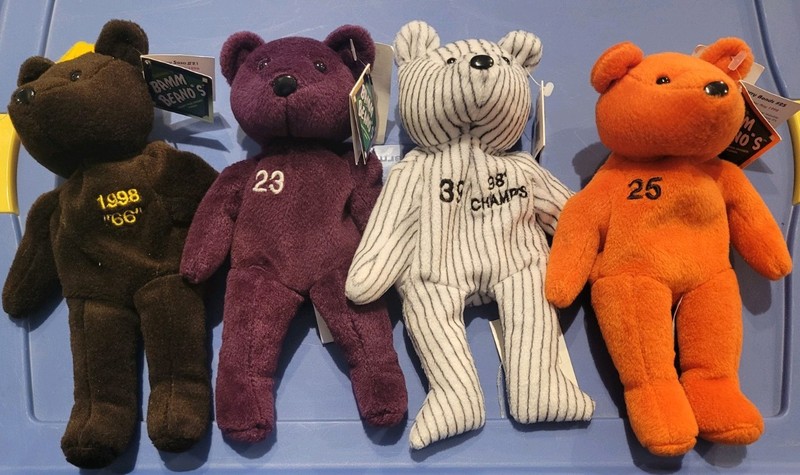 RARE VINTAGE ALL-STAR BAMM BEANO'S - SOSA-JUSTICE-STRAWBERRY-BONDS - NWT