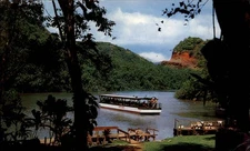 Kauai Hawaii Smith's motor boat Fern Grotto Wailua River ~ postcard sku431