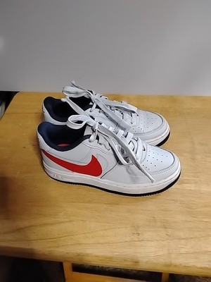 Nike Air Force 1  Red White Gray FQ4118-001 Size 1Y