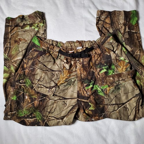 GAMEHIDE Brown/Green REALTREE PANTS Camo Hunting Gear Zip Leg Men Size 40 X 30 - Picture 2 of 6