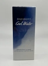 COOL WATER GRAPEFRUIT & SAGE Davidoff Men Spray Eau De Toilette EDT 4.2oz SEALED