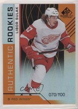 2018 SP Game Used Authentic Rookies Orange Rainbow 70/100 Libor Sulak #154 3x1