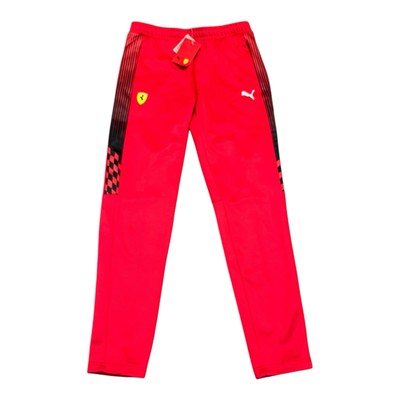 Puma Men's Ferrari Race T7 Track Pants Rosso Corsa Red Medium 531676 02 MSRP $90