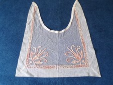 ANTIQUE LACE TULLE EMBROIDERY COLLAR EARLY 1900