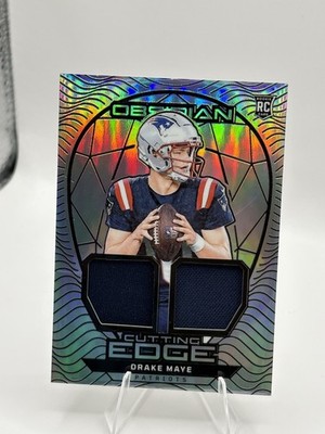 2024 Panini Obsidian Cutting Edge Materials Drake Maye #CEM-DME Silver/99 Pats