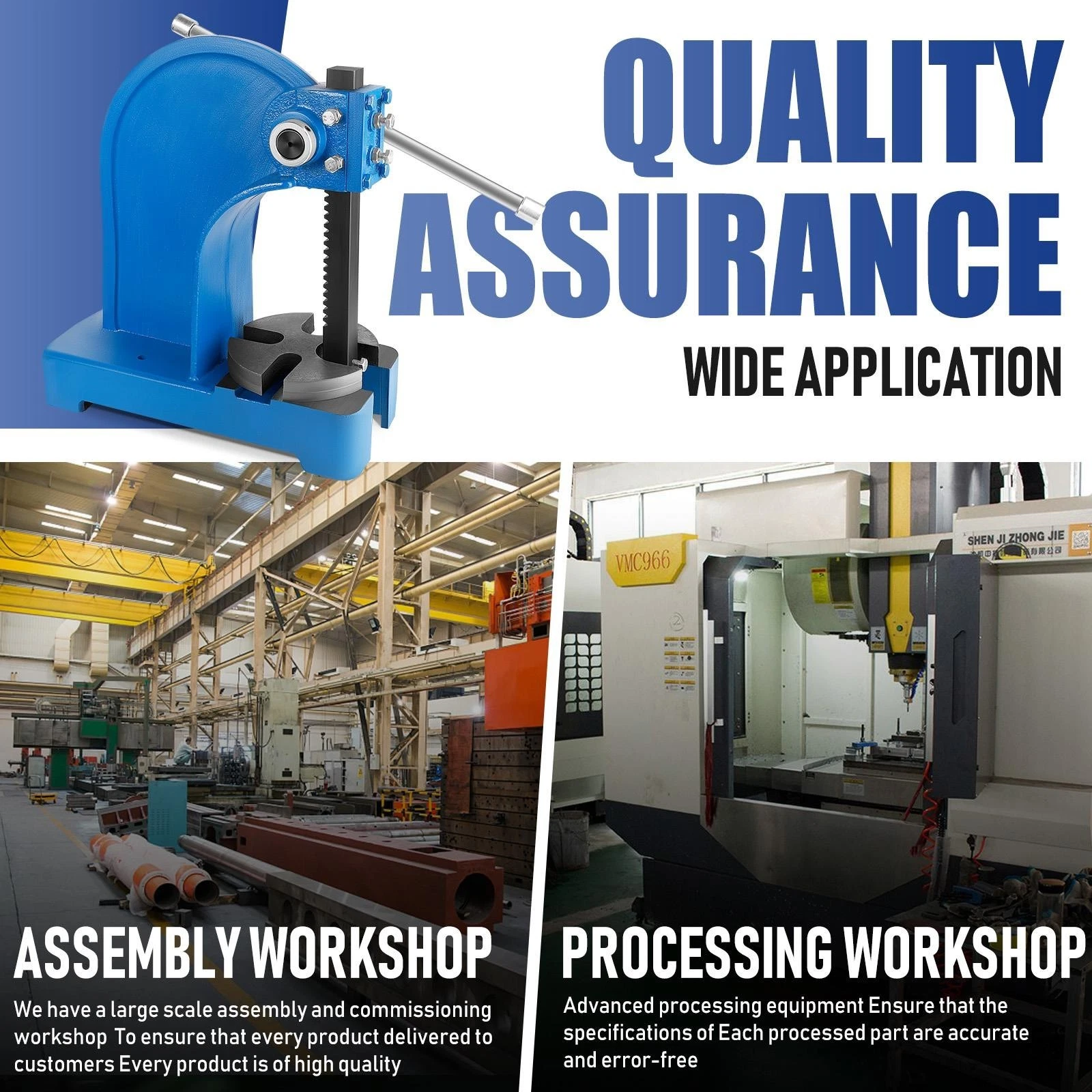 1 Ton Arbor press Manual Desktop Arbor Press Cast Iron Arbor Press Manual Press - Picture 8 of 9