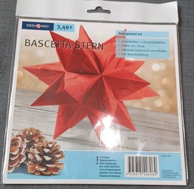 Rossmann Ideenwelt Bastelset Bascetta Stern Weihnachten