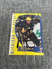 MATT HUNWICK UNIVERSITY OF MICHIGAN AUTOGRAPH CARD