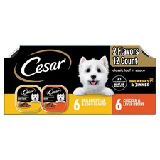 Wet Dog Food Classic Loaf in Sauce, Beef Recipe, Filet Mignon Flavor, Grilled...