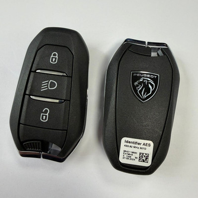 Peugeot Fernbedienung Schlüsselanhänger 3 Tasten Smart ORIGINAL OEM HITAG-AES 4A 9842119880