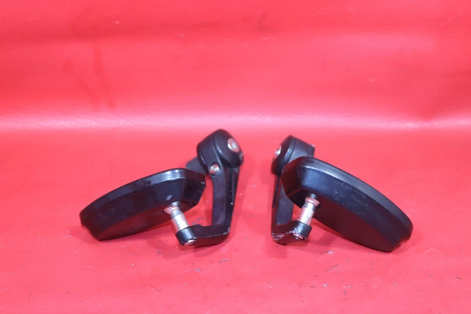 2005 DUCATI MONSTER 620 DARK BAR END REAR VIEW MIRROR SET PAIR MIRRORS - Image 3 of 4