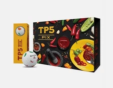 2025 TaylorMade TP5 Pix Peppers Pix 12 Golf Balls One Dozen